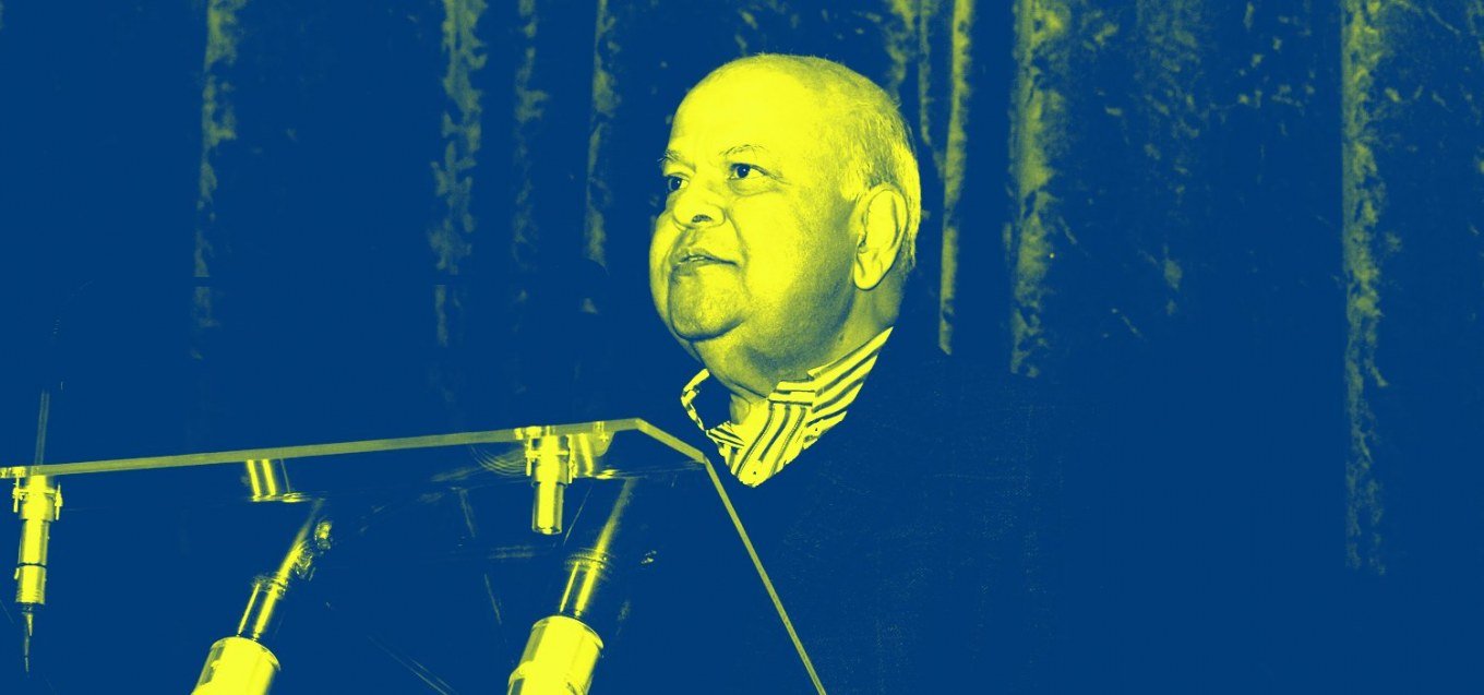 Pravin Gordhan speaks at #JozisBBF. Image courtesy of jozisbbf.com